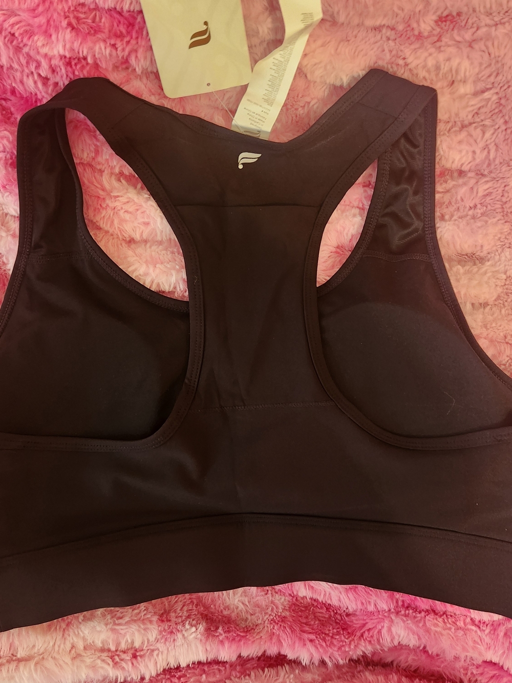 Fabletics Black Racerback Sports Bra - Picture 3 of 7